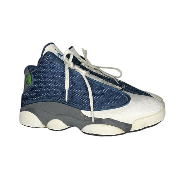 Mens Nike Air Jordan 13 Retro "Flint" Sneakers Size 7 Blue Gray Shoes - Picture 3 of 6